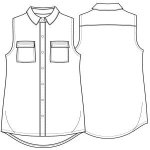 Patron ropa, Fashion sewing pattern, molde confeccion, patronesymoldes.com Shirt 2815 LADIES Shirts